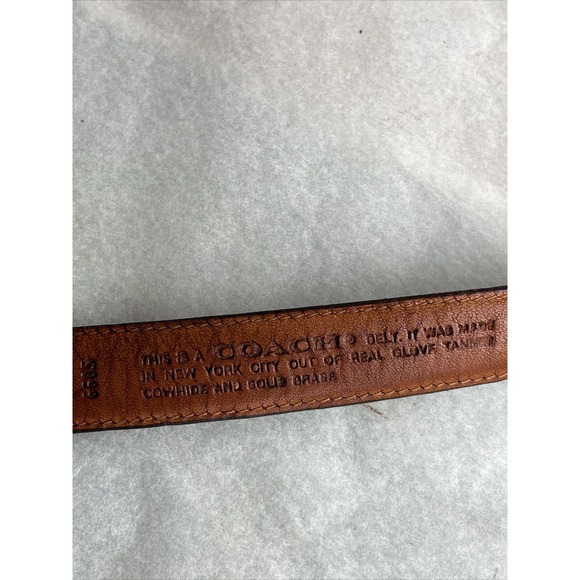 Coach Belt Men's Women's Brown Glove Leather Size 36" Made In NYC Vintage 6605 - Picture 6 of 11
